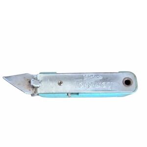 Vintage Vaughan Tap Boy Bottle Opener Utility Knife Teal Blue Chicago USA Tool